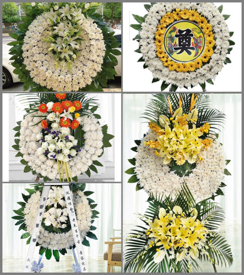 安徽阜阳市临泉县黄岭镇后集村花圈速递